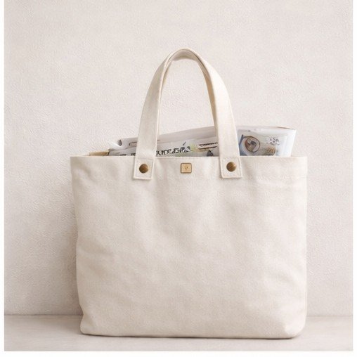 Premium Button Tote